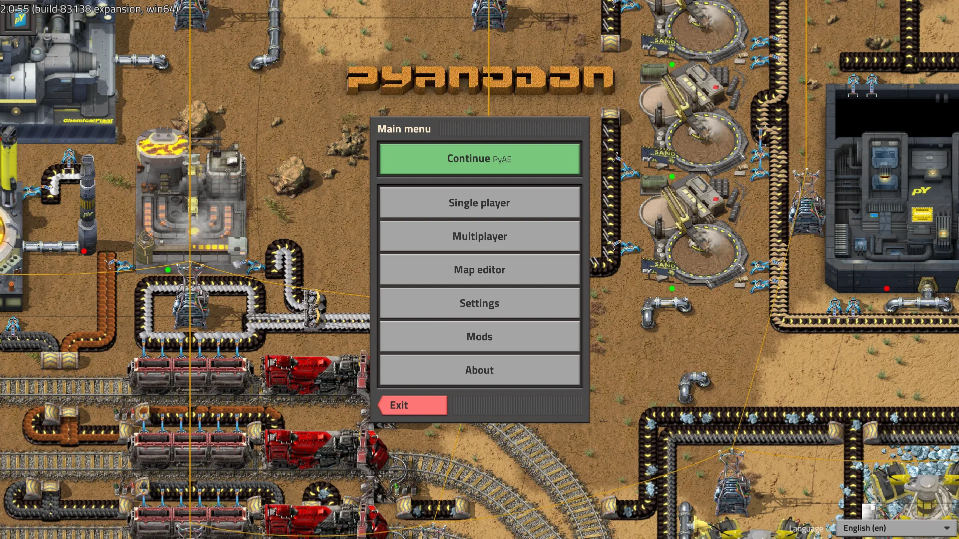 Title Screen of Pyanodons Alternative Energy